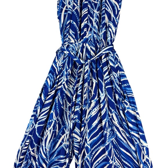 Lilly Pulitzer Women’s Early Riser Belted Wide Leg Jumpsuit in Dusk sz XS - Picture 5 of 15